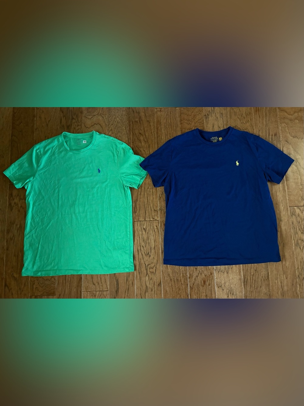 Ralph Lauren Polo Logo T-shirts Lot of 2 Size Large